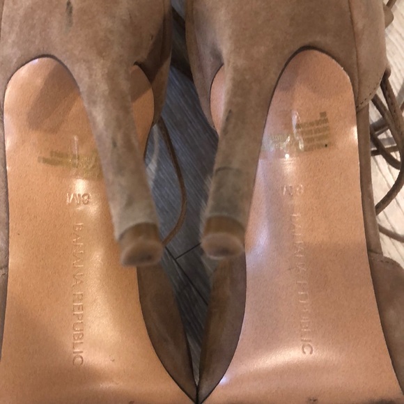 Banana Republic lace-up suede heels - Picture 7 of 7